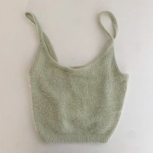 Fuzzy Green Kendall and Kylie Tank